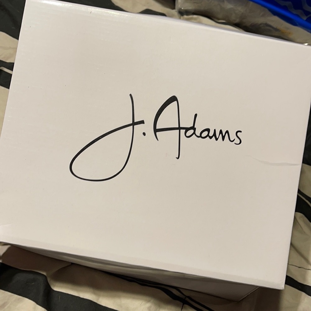 J Adams black suede Jesse Wedge size 10.